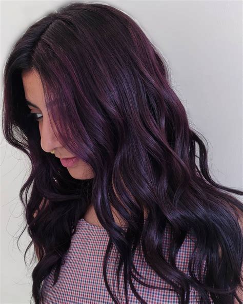 plum black hair dye